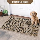 Front Door Mat Indoor Outdoor Entrance, 31''x47'' All-Season Waterproof Welcome Mat, Heavy Duty Non-Slip Rubber Backing, Patio Porch Doormat, Low Profile, Trap Dirt and Moisture, Brown by CozyNest Decor