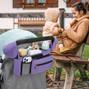 Accmor Universal Stroller Organizer with Insulated Cup Holder Detachable Phone Bag and Shoulder Strap,Stroller Bag Caddy Organizer Fits for Uppababy, Baby Jogger, Britax Strollers by TinyTreasures Baby Boutique