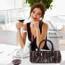 Wine Clutch Bag Thermal Insulated Wine Carrier Tote Holds Red and White Wine 750 Milliliter Bottle Includes Portable Waiter Style Corkscrew by TinyTreasures Baby Boutique
