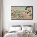 SIGNWIN 30"x60" Extra Large Framed Wall Art Japanese Ukiyo-e Landscape, Timeless Mt. Fuji Scene for Zen-Inspired or Asian-Style Interiors for Home Living Room Bedroom Decor (Frame Assembly Required) by CozyNest Decor