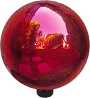 Alpine Corporation 10" Diameter Indoor/Outdoor Glass Gazing Globe Yard Decoration, Red by GreenHaven Gardens