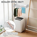 FOCHIER F Laundry Drying Rack Wall Mounted Clothes Drying Rack Collapsible with 4 Aluminum Rods and Drilling Template Long Screwdriver Bit 60 lbs Capacity (White, 23.6") by CozyNest Decor