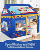 Kids Play Tent, Toddler Tent for Kid Indoor & Outdoor, 48.5"x39.4"x48.5" Playhouse Tents with Complete Toys Set, Kids Tent 3 Window, Lights and 5 Balloons by TinyTreasures Baby Boutique