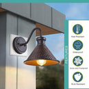 Gooseneck Outdoor Wall Light Fixtures, 2-Pack Farmhouse Barn Lights for Porch, Industrial Oil-Rubbed Bronze Exterior Wall Sconce for Garage, Patio, E26 Base Anti-Rust, Bulb not Included by CozyNest Decor