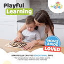deMoca Baby Busy Board for 1 Year Old, Premium Montessori Toddler Travel Toy with Educational Activities, Sensory Travel Toys for Toddlers 1-3, Wooden Busy Board, Gift for Boy & Girl by TinyTreasures Baby Boutique
