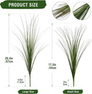 12PCS Fake Plants Artificial Wheat Grass Greenery Plastic Plants Fake Grass Artificial Plants for Outdoor Decor Artificial Grass Plant with Greenery Stems for Indoor Home Decoration 26.4" by CozyNest Decor