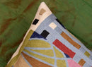 Hundertwasser Modern Pillow Cover Contemporary Pillowcase Accent Outdoor Pillows Abstract Couch Cushion Farmhouse Throw Pillows | Mid Century Chair Cushions | Handmade Wool Size 18x18 by CozyNest Decor