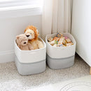 NaturalCozy Storage Cubes 11 Inch Cotton Rope Woven Baskets for Organizing, 3-Pack | Cube Storage Bin | Square Storage Baskets for Shelves Organizer, Classroom, Kids Toy Bins, Closet, Baby Nursery by TinyTreasures Baby Boutique