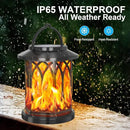 Solar Hanging Lanterns Outdoor, Flickering Flames Outdoor Solar Lights Hanging Lanterns Waterproof Decoration Lighting for Table, Garden, Patio, Tree (4 Pack) by CozyNest Decor