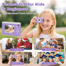 Digital Camera FHD 1080P Video & 8X Digital Zoom - Compact Point and Shoot Digital Camera with 2.4" Screen, 800mAh Rechargeable Battery Portable Small Camera for Kids Teens Girls Boys(Purple) by TinyTreasures Baby Boutique