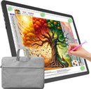 TOHETO A4 Light Board with Bag for Diamond Painting, Super Bright Magnetic Light Pad with Side Buttons, Lightbox for Tracing and Drawing, Corded Light Table for Sketching, Weeding Vinyl (Black) by TinyTreasures Baby Boutique