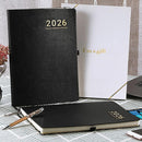 2026 Planner - JAN 2026 - DEC 2026, Planner Weekly and Monthly, Calendar Planner, 8.5" x 11", Leather Cover Planner with Thick Paper, Back Pocket with Notes Pages, Black by TinyTreasures Baby Boutique