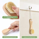 Laundry Stain Brush, Laundry Brush for Stains on Clothes, Dorm Room Essentials for College Students, Natural Boar Bristle Cleaning Brush, Fabrics Cleaning Brush for Clothes Without Damage by CozyNest Decor