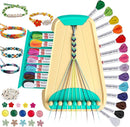 Arts and Crafts for Kids Ages 8-12,Friendship Bracelet Making Kit for Girl,Kids Jewelry Making Kit with 28 Pre-Cut Threads,Christmas Birthday Gifts for Ages 6 7 8 9 10 11 12 Year Old Cyan by TinyTreasures Baby Boutique
