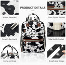 Diaper Bag Backpack for Women with Changing Pad, Baby Bag with Insulated Pockets Multifunctional Diaper Bags For Baby Girl Boy Waterproof Baby Bags For Boys Girls Maternity Bag Cow Print by TinyTreasures Baby Boutique