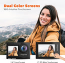 Eagle i15 ProMax Real 4k30FPS 20MP WiFi Action Camera Touch Screen EIS Stabilization Dual Screens Underwater Waterproof Sports Camera, 2 Batteries, Dock, External Microphone, Accessories Kit by TinyTreasures Baby Boutique