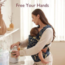 Momcozy Baby Carrier - Ergonomic, Cozy and Lightweight Carrier for 3-24 Months, Effortless to Put On, Ideal for Hands-Free Parenting, Enhanced Lumbar Support, Starry Night by TinyTreasures Baby Boutique