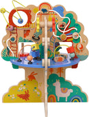 Manhattan Toy Playground Adventure Wooden Toddler Activity Center with Gliders, Abacus Track, Spinners, Spring Toys and Bead Runs by TinyTreasures Baby Boutique