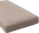 H.VERSAILTEX Super Stretch Individual Chaise Cover Sectional Couch Covers for L Shaped Sofa Both Left/Right Featuring Thick Jacquard Textured Twill Fabric (1 Piece Chaise Cover Large, Sand) by CozyNest Decor