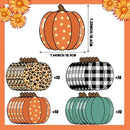 HAKOTI 40Pcs Fall Pumpkin Paper Plates - Thanksgiving Harvest Party Tableware Decoration Orange Pumpkin Shape Plates for Autumn, Halloween Holiday by CozyNest Decor