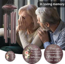 ASTARIN 36" Large Deep Tone Personalized Sympathy Wind Chimes, Memorial Wind Chime for Loss of Mother Father Loved One, Hummingbird Bereavement Gifts Decor Outdoor Patio Garden Graveyard