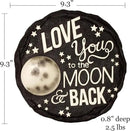 Spoontiques - Garden Décor - Moon & Back Stepping Stone - Decorative Stone for Garden by CozyNest Decor