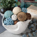ANDALUCA Decorative Vase Filler Bag with Orbs, Balls (Aqua Blue) by CozyNest Decor