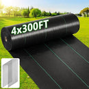 4ft×300ft Garden Weed Barrier Fabric, 3.2oz Premium Weed Blocker with 60 U-Shaped Securing Pegs, Weed Preventer for Gravel, Driveway, Gardening, Farming, Underlayment, Landscape by GreenHaven Gardens