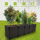 Large Planters for Outdoor Plants pots Elevated Garden Boxes Raised Garden Bed Garden Patio Balcony Deck to Planting Flowers Vegetables Tomato and Herbs by GreenHaven Gardens