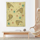 ICMOLYYENLO Boho Medieval Cat Tapestry, Abstract Atomic Starburst Geometric Aesthetic Art Wall Hanging For Bedroom Living Room Dormitory 60x60 Inches by CozyNest Decor