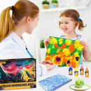 Water Marbling Paint for Kids - Arts and Crafts for Girls & Boys Crafts Kits Ideal Gifts for Kids Age 6-8 8-12 by TinyTreasures Baby Boutique