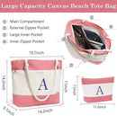 YOOLIFE Beach Bags for Women - Initial Tote Waterproof Bag with Makeup Bag, Mothers Day Gifts for Women Mom Friend Birthday by GreenHaven Gardens