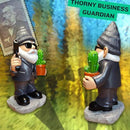 Gnome Decoration for Garden & Home - Professional Hitman Look Statue, Léon Inspired 8.7 Inch Resin Decor, Unique Outdoor Gift for Women/Men by CozyNest Decor