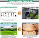 COBIZI 10x20 Pop Up Canopy Heavy Duty Without Sidewalls, Commercial Heavy Duty Pop Up Tent for Parties All Weather Waterproof and UV 50+ Wedding Tent with Roller Bag(Legs Upgraded),White by GreenHaven Gardens