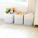 NaturalCozy 13x15x13 Kallax Storage Cubes Bins, 3 Pack | Cotton Rope Cube Storage Bin Woven Baskets for Organizing | Kallax Insert Storage Baskets for Shelves Organizer, Kids Toy, Closet Baby Nursery by TinyTreasures Baby Boutique