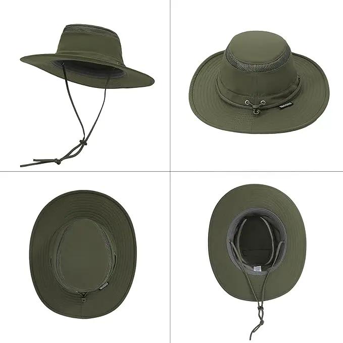 Cimarron Wide Brim Safari Sun Hat for Women & Men – UPF 50+ Outdoor Fishing Hat | Hiking, Running Travel Sun Protection Hat, photo 3 of 8