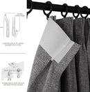 Room Divider Curtains Screen Partitions, Linen Look 100% Blackout Drapery 84 Inches Long, 120" Wide Pinch Pleated Window Drapes, Privacy Protecting, Light Blocking, (1 PC, Gray) by CozyNest Decor