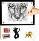 A4 Rechargeable Light Pad, KOBAIBAN Wireless Magnetic Tracing Light Box, 5 Levels Brightness LED Light Tablet Board, Cordless Battery Powered Light Drawing Table for 5D DIY Diamond Painting, Sketching by TinyTreasures Baby Boutique
