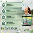 Clean Nutra Mullein NAC Supplement Spirulina Chlorella Ginger Licorice Mulberry Astragalus Root Oregano Turmeric with Chlorophyll Berries Detox Cleanse Respiratory Lung Health 90 Capsules by CozyNest Decor