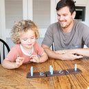 Counting Peg Board - Montessori Math and Numbers for Kids - Wooden Math Manipulatives Materials - Dark Walnut Stain by TinyTreasures Baby Boutique