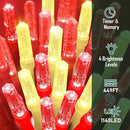 Heceltt 1140 LED 449 FT String Lights Outdoor, 8 Modes Christmas Lights Plug in, IP44 Waterproof Led String Lights with Timer and Memory for Xmas Yard Party Decorations (Red and Warm White) by GreenHaven Gardens