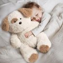 iPlay, iLearn Dog Stuffed Animal, Soft Plush Baby Toy, Infant 18" Big Cute Fluffy Puppy Toy, Ultra Soft Nursery Bedtime Huggable Birthday Gifts for Toddlers Girls Boys Kids Age 0 and up by TinyTreasures Baby Boutique