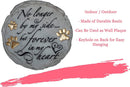 Spoontiques - Garden Décor - No Longer by My Side Stepping Stone - Decorative Stone for Garden, 9.63" Diameter by GreenHaven Gardens