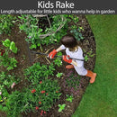 Bow Rakes for Lawns, 17 Prongs 17" Wide Heavy Duty Metal Garden Rake Long Handle 50", Adjustable Rock Yard Thatch Rake for Leaves Gardening Loosening Soil Mulch Gathering Leaf by GreenHaven Gardens