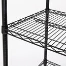Seville Classics UltraDurable Heavy Duty NSF Solid Steel Wire Rack Storage Unit, Organizer for Garage, Warehouse, Office, Restaurant, Classroom, Kitchen, Black, 5-Tier Shelving, 48" W x 18" D by CozyNest Decor
