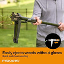 Fiskars 4-Claw Stand Up Weed Puller Tool, Gardening Hand Weeding Tool with 39" Long Ergonomic Handle with Easy-Eject Mechanism by GreenHaven Gardens