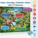 Bilingual Interactive for Kids Talking USA Map Dinosaur Poster for Kids Learning and Educational Toys,Talking Educational Dinosaur Toy for Ages 3 to 12 Years Old,Learning Chart for Preschool/Gift by TinyTreasures Baby Boutique