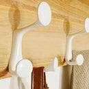 SKOLOO Wall Shelf with Hooks, 24-Inch Coat Rack Wall Mount with Shelf Organizer - Lightweight & Sturdy, 5 Tri Hooks - Perfect for Entryway, Hallway, Living Room, Bedroom, Mudroom, Natural & White by CozyNest Decor