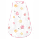 Amazing Baby Muslin Sleeping Sack, Watercolor Roses, Pink, Large, Wearable Blanket with 2-way Zipper (12-18 Months, fits up to 35 inches) by TinyTreasures Baby Boutique