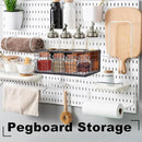 Magnetic Basket, Magnetic Shelf for Fridge, Magnetic Spice Rack Wire Mesh Magnetic organizer Holder Accessories for Office Kitchen Classroom Storage, Black-High, 9.44" x 4" x 3.14" by CozyNest Decor